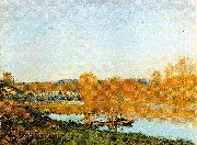 Alfred Sisley Banks of the Seine near Bougival oil painting artist